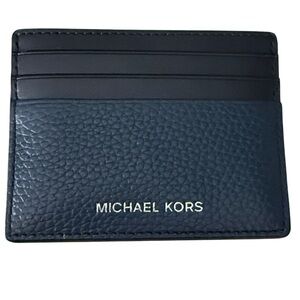 M. Michael Kors Dark Blue Leather Card Holder